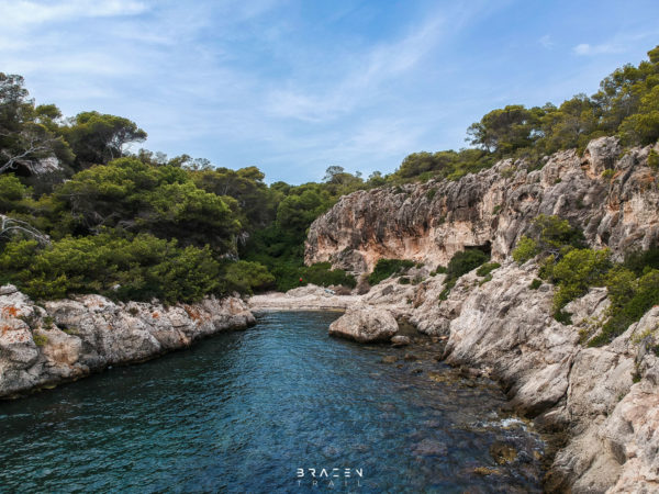 Drone image of Cala Figuera bay