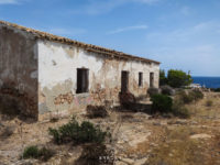 Abandoned military building in mediterranean setting