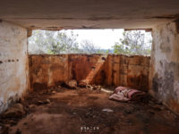 Abandoned military bunker with sea view