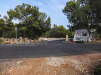 Portals Vells Junction with white hut