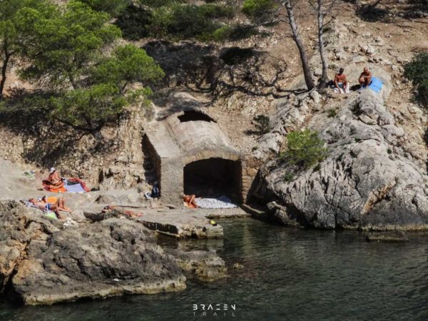 Ancient boat house in Cala den Monjo