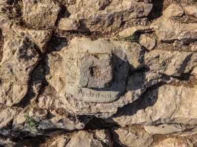 Summit marker for Cap Andritxol