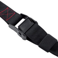 Strap training black buckle heavy duty stitching