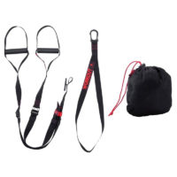 Strap training black nylon webbing package